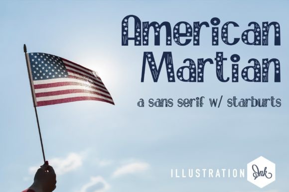 American Martian: A Patriotic Display Font for Digital Branding