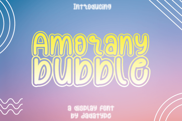 Amorany Bubble: A Playful Display Font for Joyful Headlines