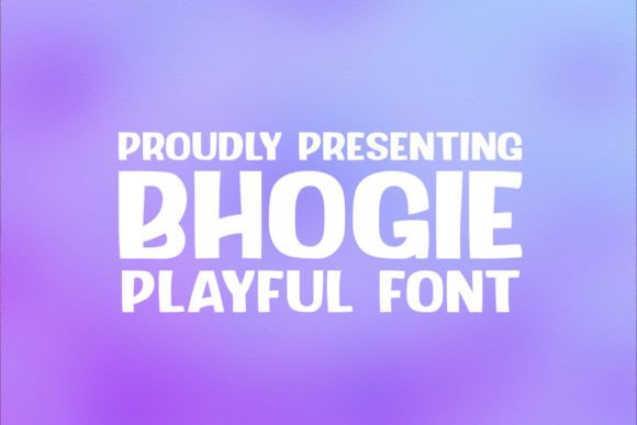 Bhogie: A Display Font That Stops Scrollers