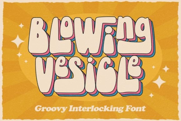 Blowing Vesicle: A Retro Display Font That Anchors Editorial Mood