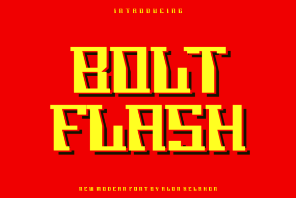 Bolt Flash: A Display Font That Makes Your Brand Instantly Shine