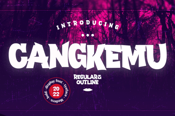 Cangkemu: A Bold, Graffiti-Inspired Display Font for Real Branding