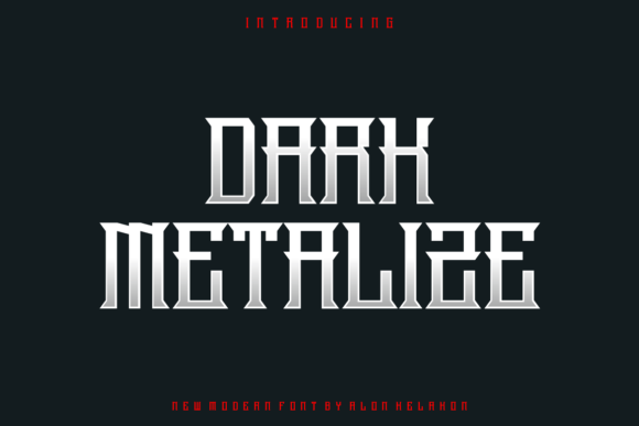 Dark Metalize: A Display Font That Commands Attention