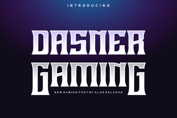 Dasner Gaming Font: A Bold Display Typeface for Small Business Branding