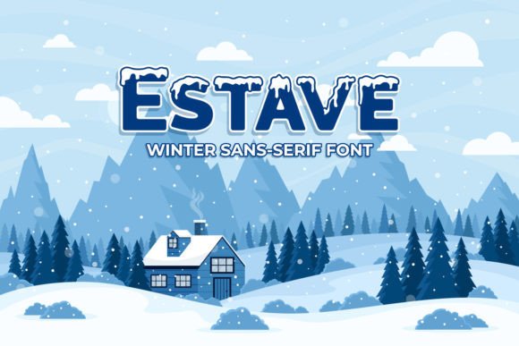Estave: A Frosty Display Font That Makes Handmade Designs Sparkle