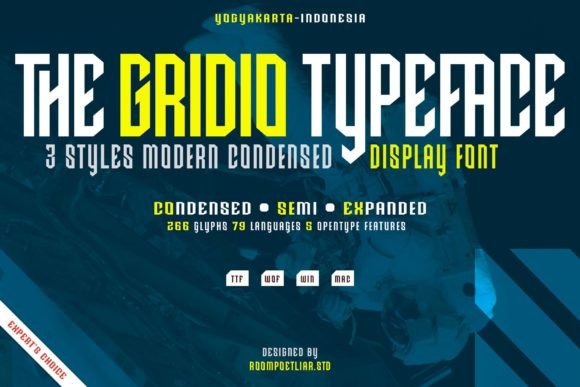 Gridio: A Futuristic Display Font That Actually Works