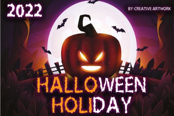 Hallo Holi: A Playful Horror Display Font for Bold Digital Branding