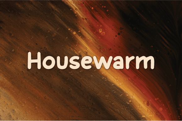 Housewarm: A Natural Display Font for Authentic Branding