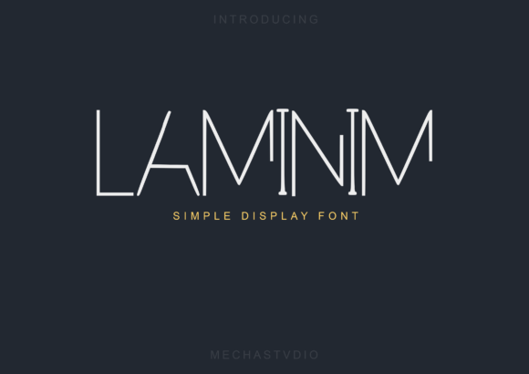 Laminim: A Minimalist Display Font That Elevates Handmade Design