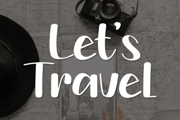 Let s Travel Font: A Bright, Playful Display Typeface for Campaign Visuals