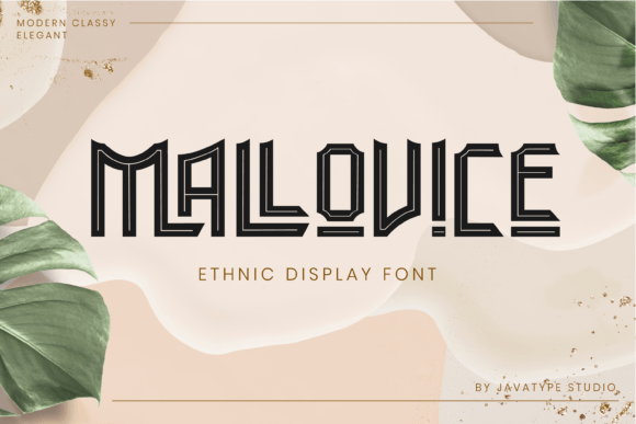Mallovice: A Distinctive Ethnic Display Font for Digital Identity