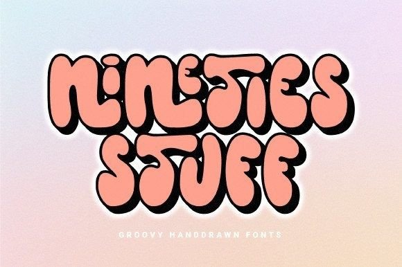 Nineties Stuff: A Hand-Drawn Display Font That Feels Like a Creative Spark