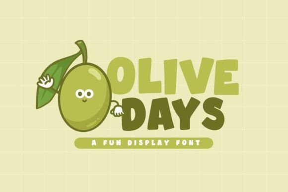 Olive Days: A Playful Display Font That Lifts Your Brand