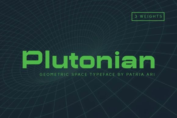 Plutonian: A Modern Display Font for Small Business Branding