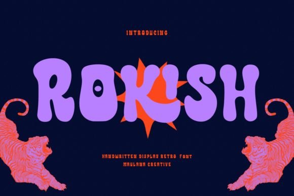 Rokish: A Groovy Handwritten Display Font for Makers