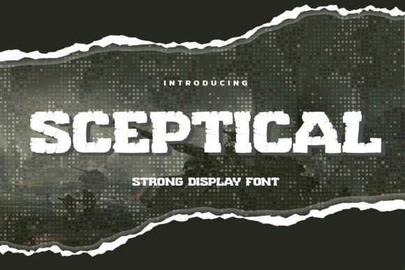 Sceptical: A Handmade Display Font That Builds Brand Trust