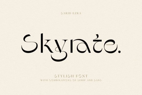 Skyrate: A Display Typeface That Elevates Digital Branding