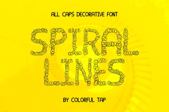 Spiral Lines: A Playful Display Typeface for Digital Design