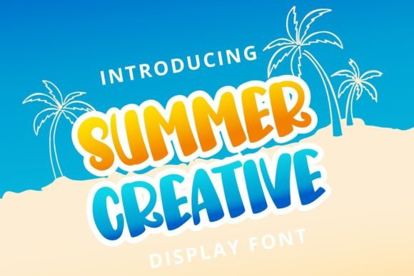 Summer Creative: A Playful Display Font for Small Business Branding