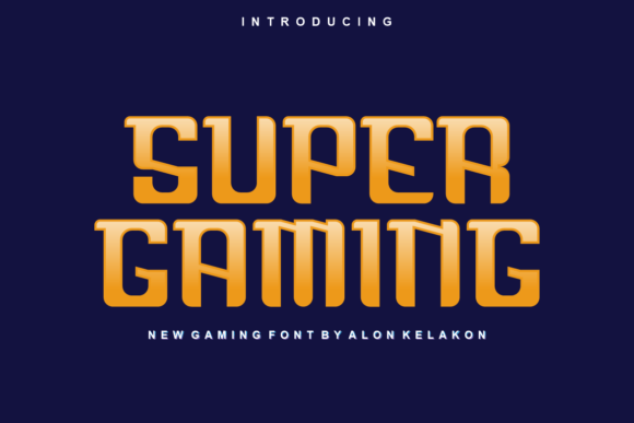 Super Gaming Font: A Bold Display Typeface for Small Business Branding