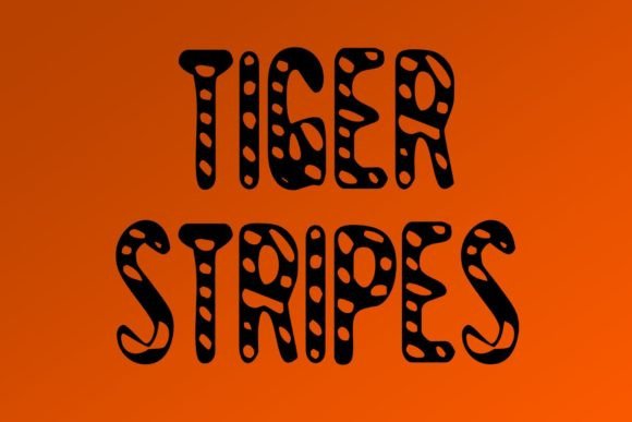 Tiger Stripes: A Playful, Polished Display Font for Small Brands