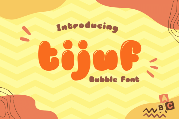 Tijuf: A Cheerful Display Font for Small Business Branding