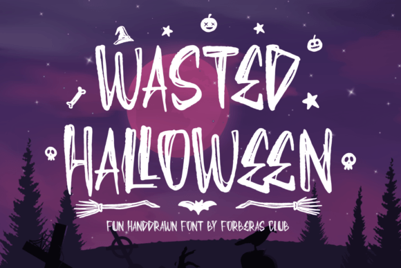 Wasted Halloween: A Spooky Display Font That Stops Scrollers